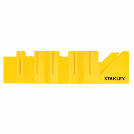 Stanley Stanley 12 in. L X 5.2 in. W Plastic Miter Box Yellow 1 pc STHT20360